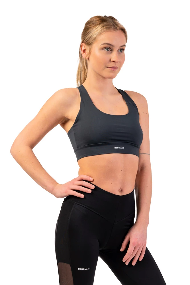 Dámská Podprsenka Nebbia  Active Sports Bra With Medium Impact 413 Dark Grey S