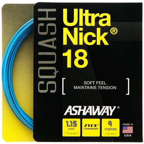 Ashaway UltraNick 18 Squash String (9m)