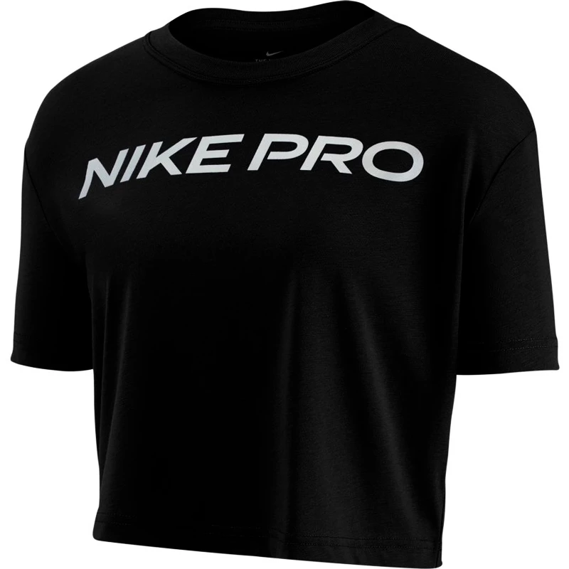 Dámské tričko Nike Dry Tee Pro SS Crop černé, XS