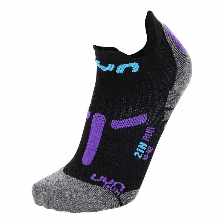 Dámské Ponožky UYN  RUN 2IN SOCKS Black/Violet