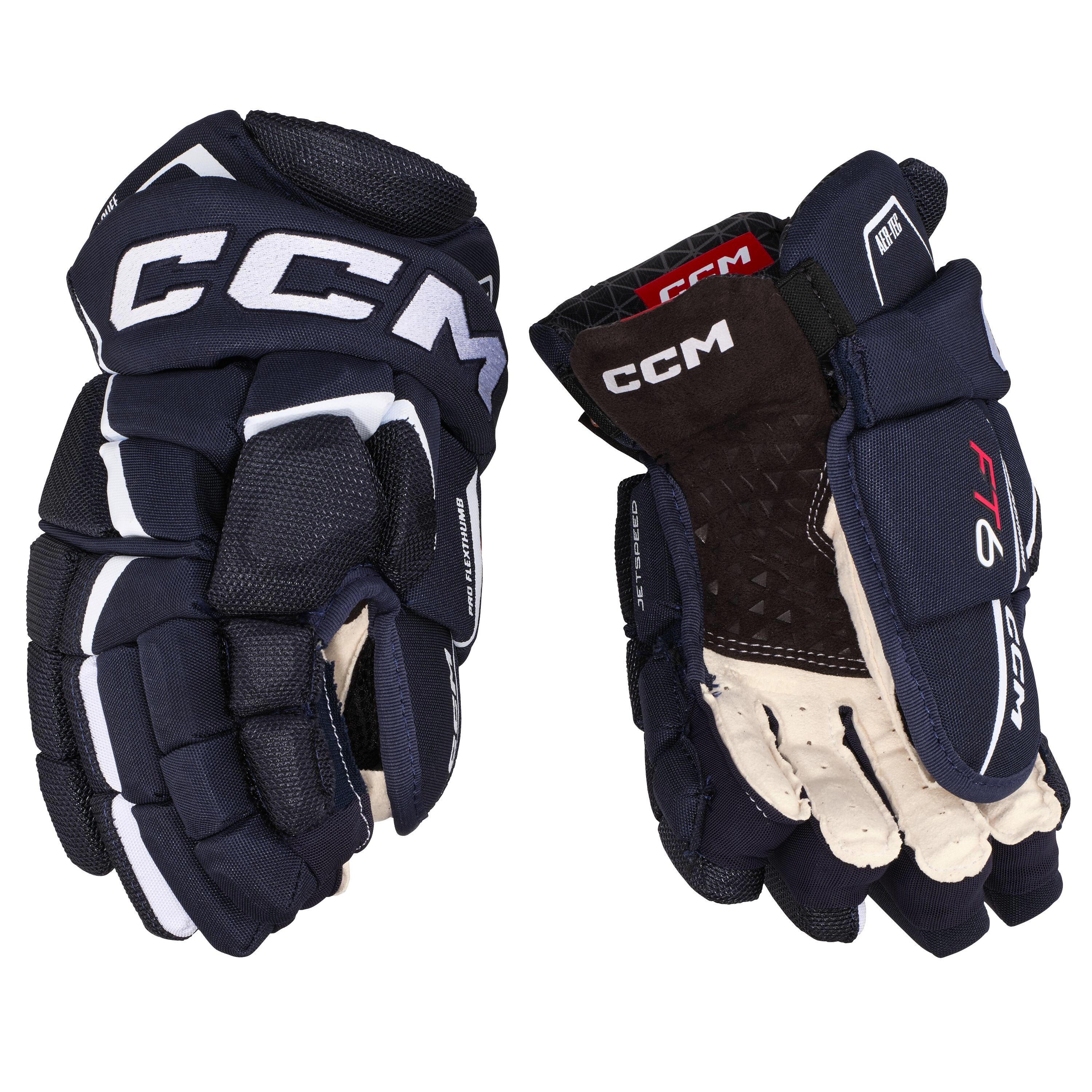 Hokejové Rukavice CCM JetSpeed FT6 Navy/White  13 Palců