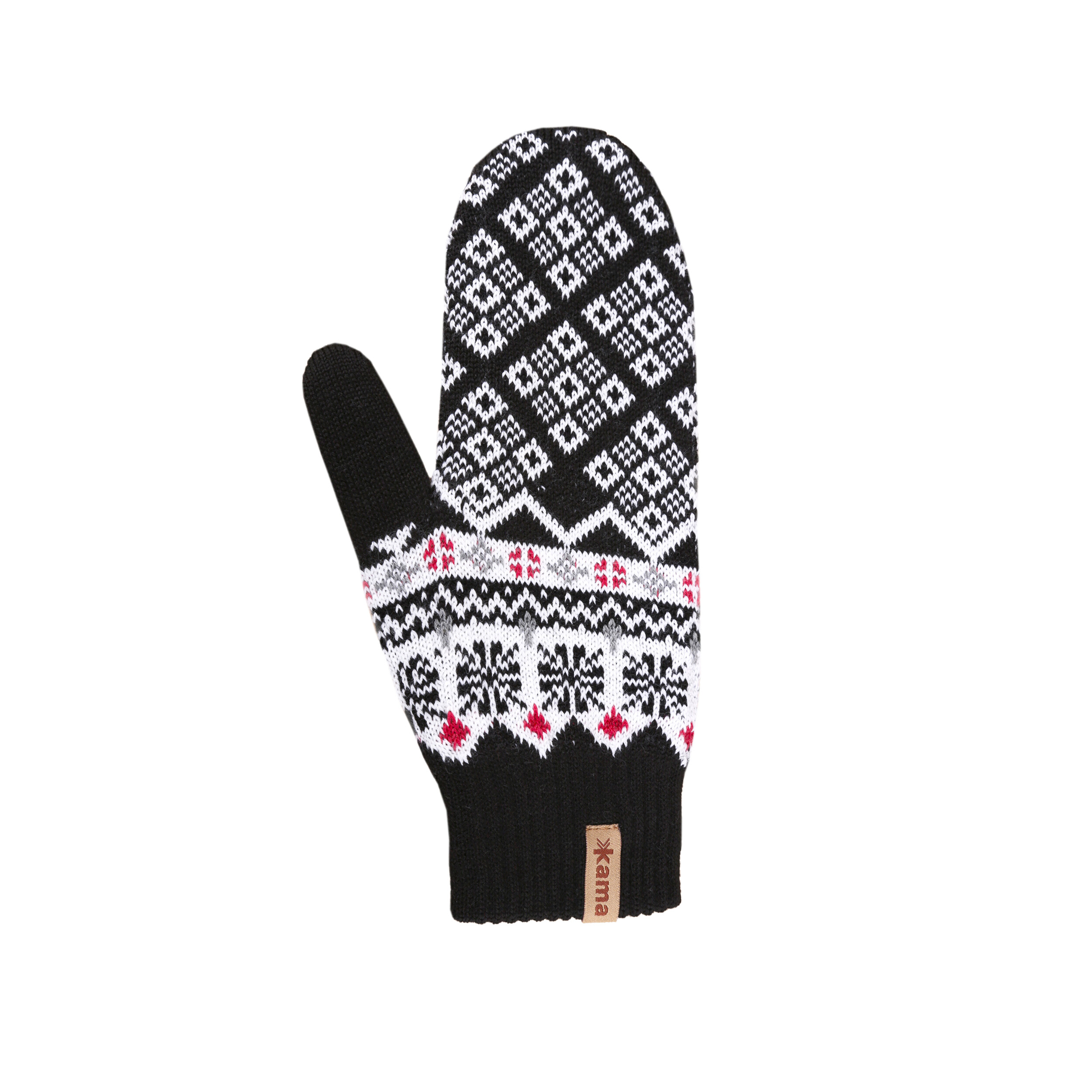 Gloves Kama Knitted Merino R111 Black S, Black