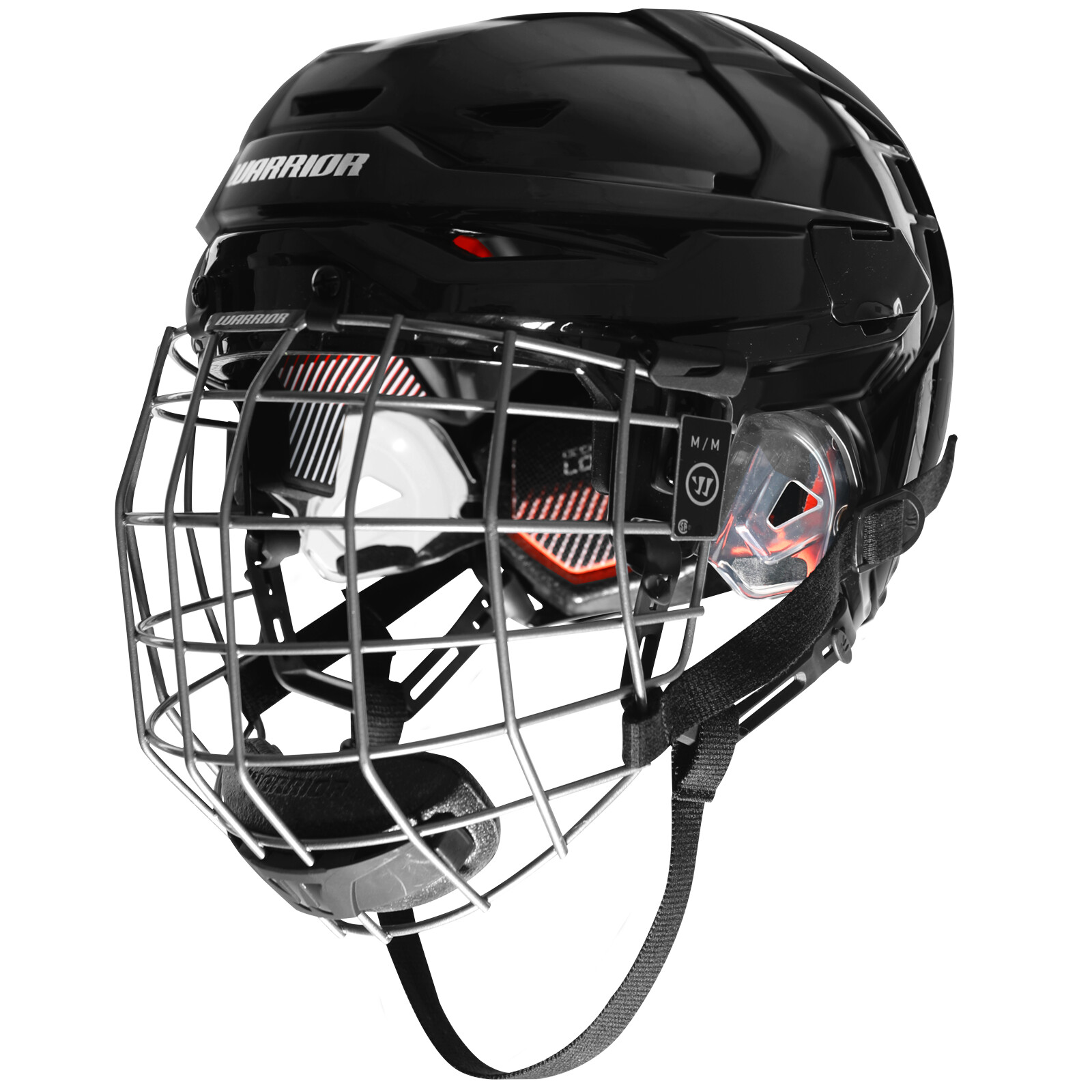 Warrior Covert CF 100 Senior Black Hockey Helmet Combo, Senior