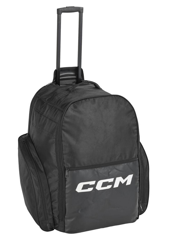 Hokejová taška na kolečkách CCM Wheel Wheel Backpack 18 Black