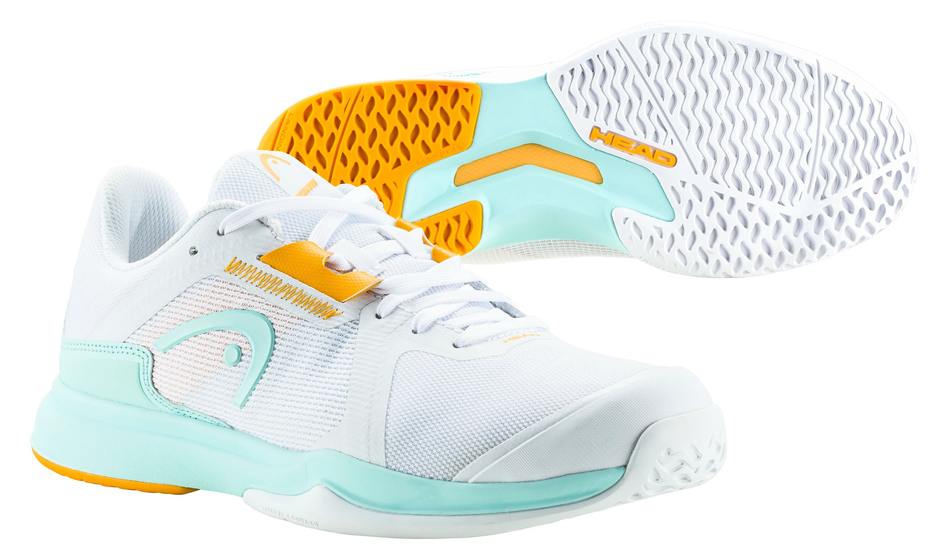Head Sprint Team 3.5 AC White/Aqua EUR 40.5 Women's Tennis Shoes