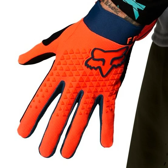 Men's cycling gloves Fox Defend orange