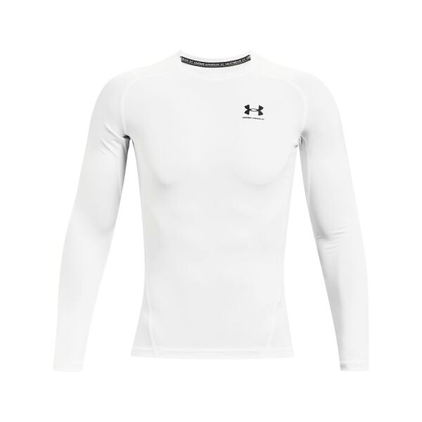 Pánské Tričko Under Armour HeatGear Comp LS White XXL