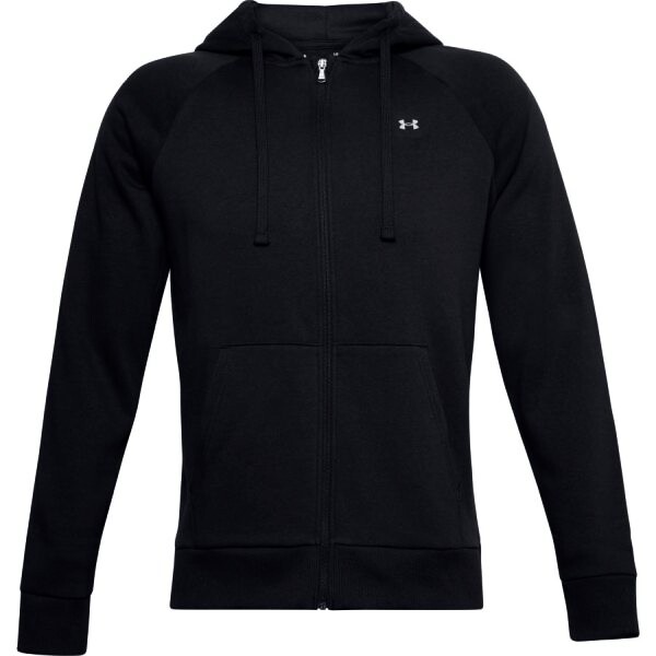 Pánská Mikina Under Armour  Rival Fleece FZ Hoodie Dynamic Black XL