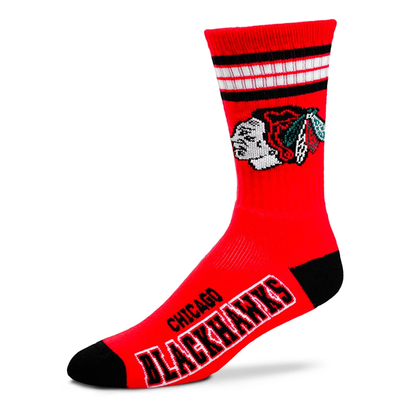 Ponožky FBF 4 Stripes Crew NHL Chicago Blackhawks, EUR 43-48