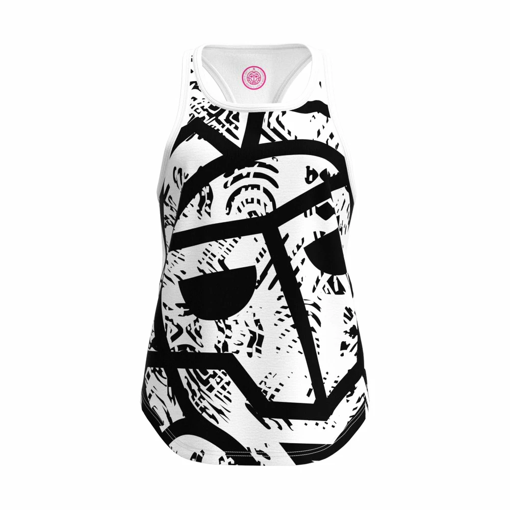 Dámské Tílko BIDI BADU  Melbourne Chill Tank White/Black S