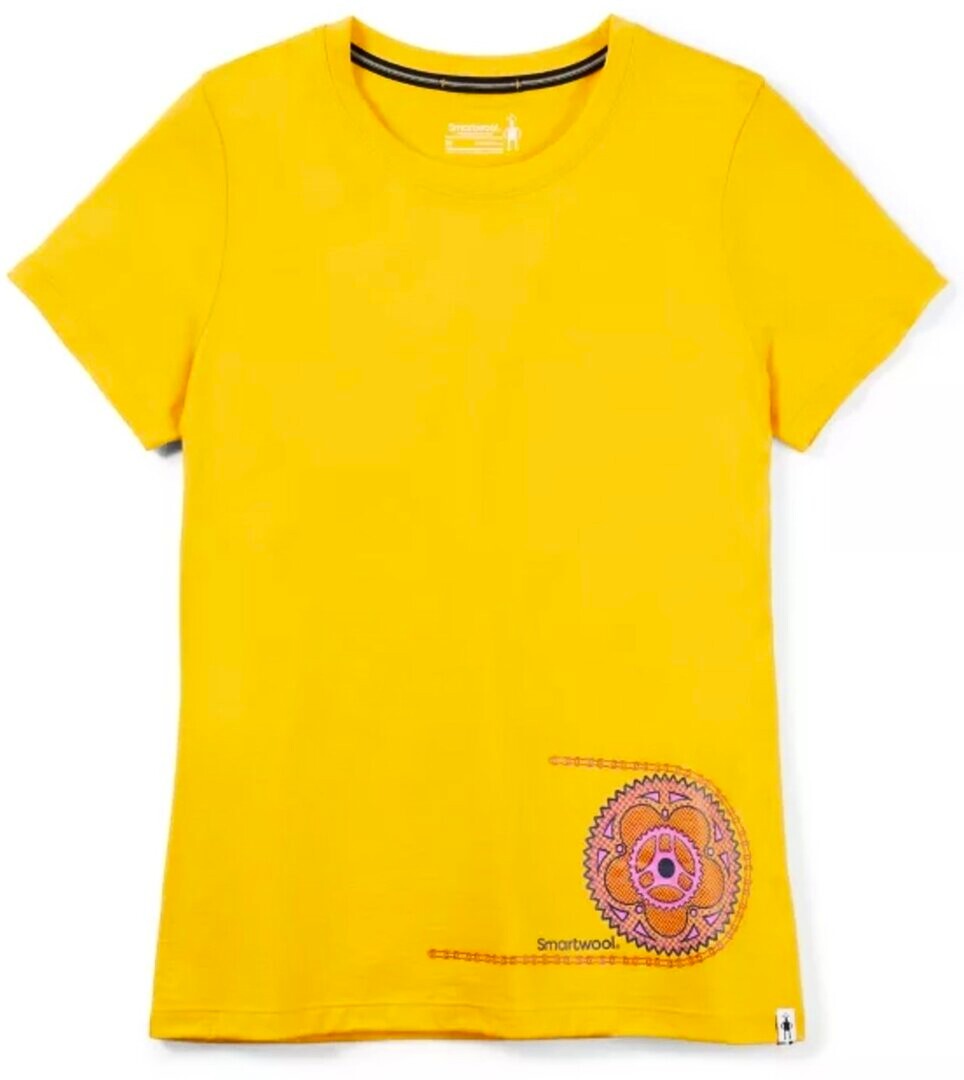 Women's T-Shirt Smartwool Merino Sport 150 Crankset Short Sleeve Mango Sorbet
