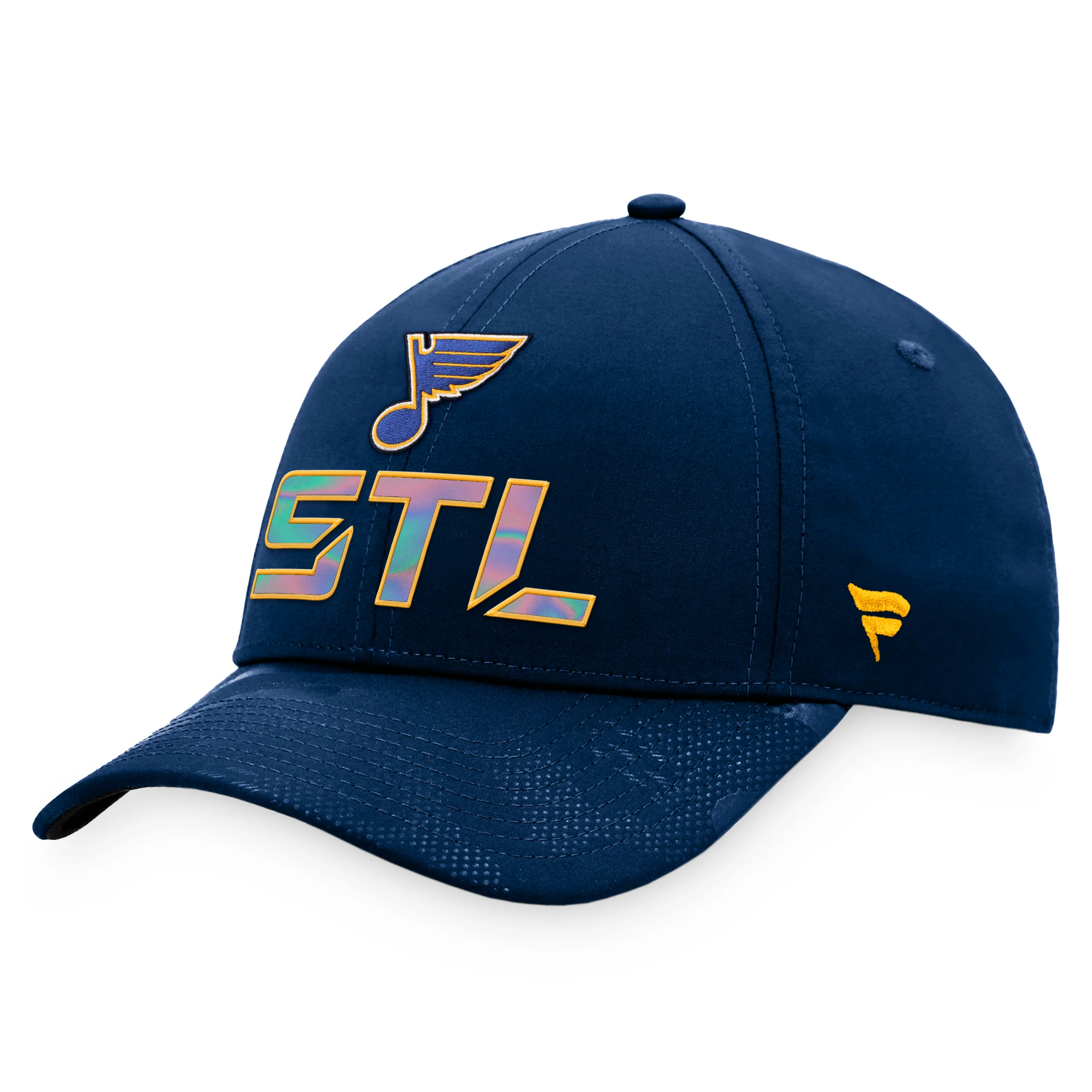 Men's Fanatics Authentic Pro Locker Room Structured Adjustable Cap NHL St. Louis Blues