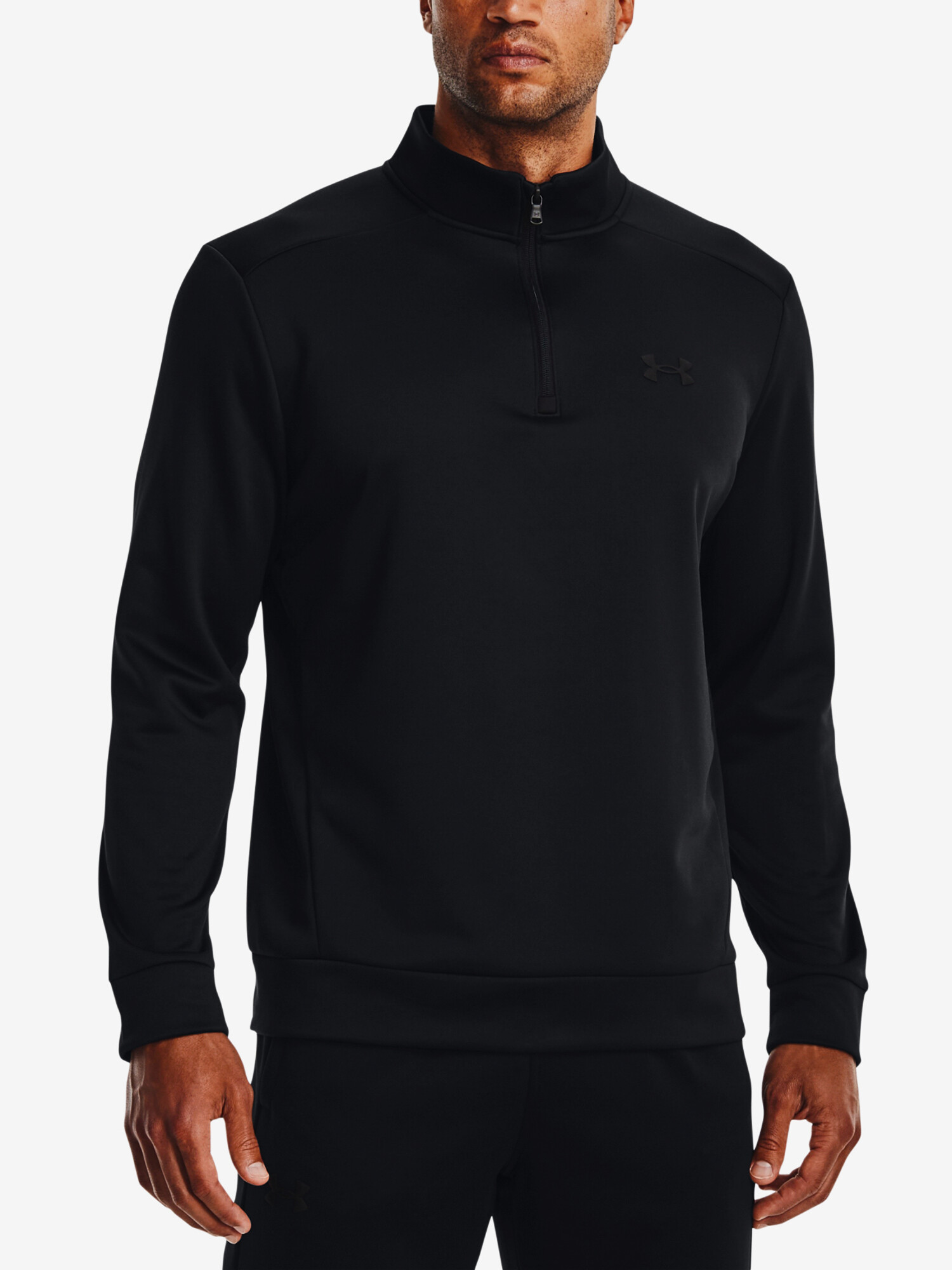 Men's Under Armour UA Armour Fleece 1/4 Zip-BLK XXL Sweatshirt