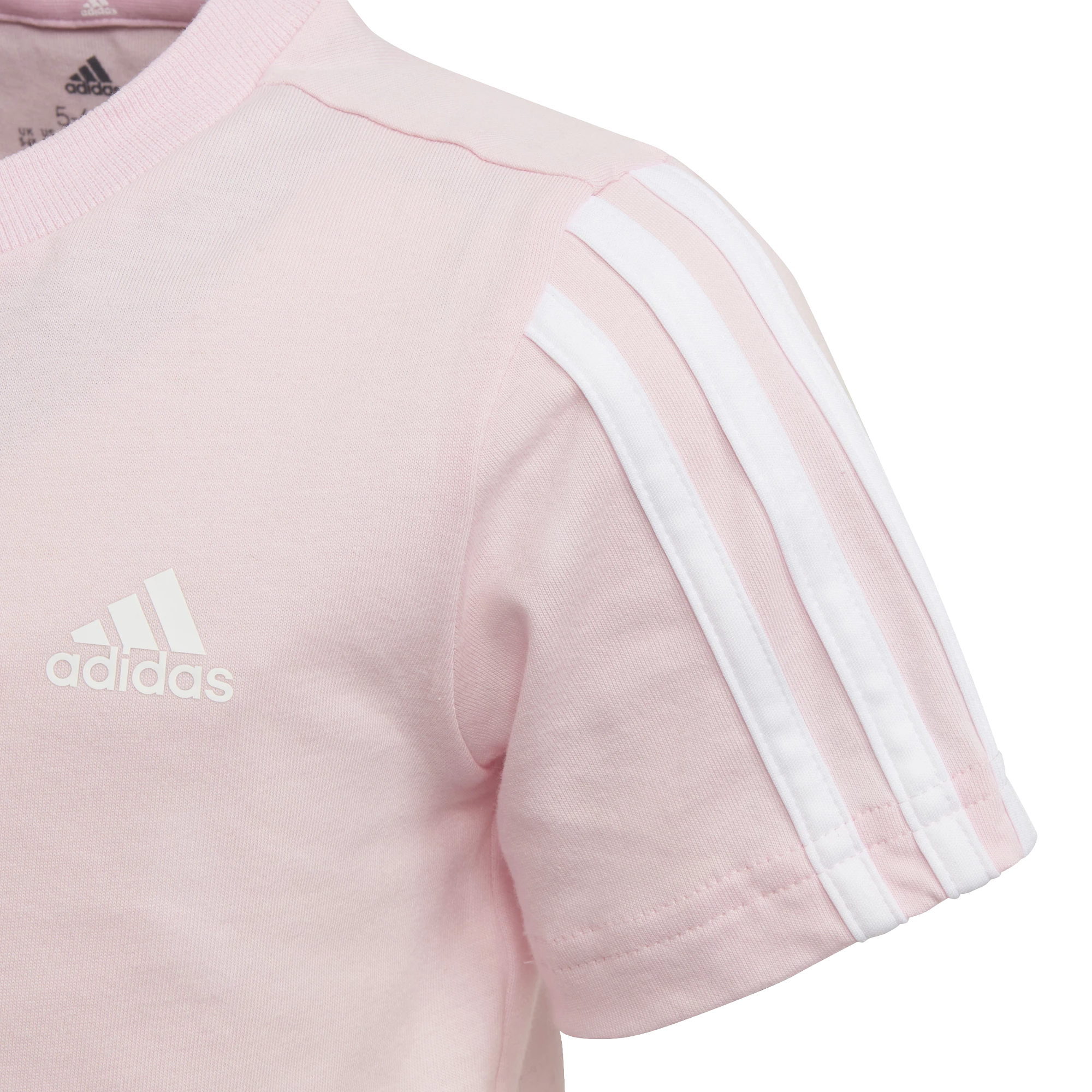 Dětské tričko adidas  Essentials 3-Stripes Clear Pink