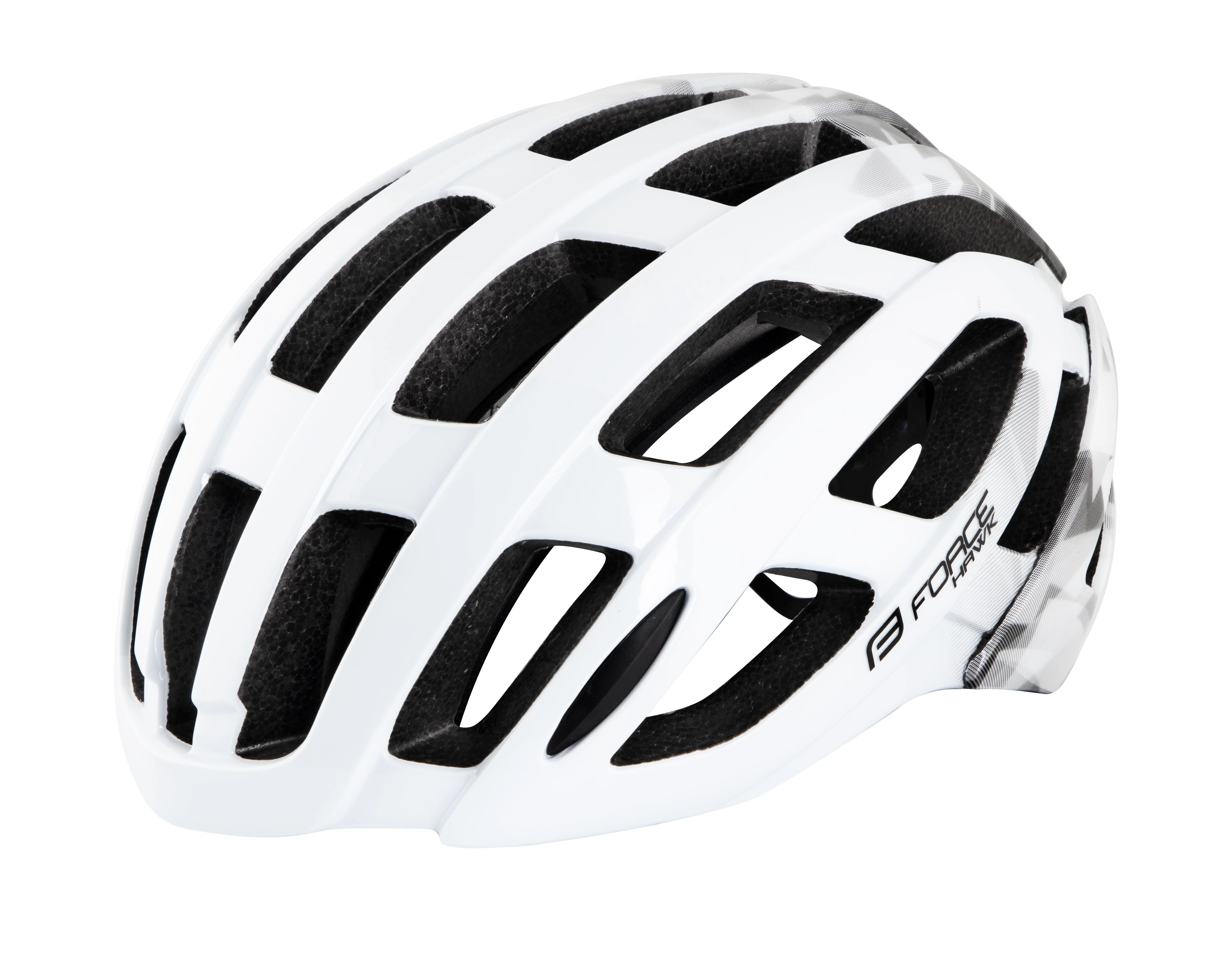 Levně Cyklistická helma Force HAWK bílá