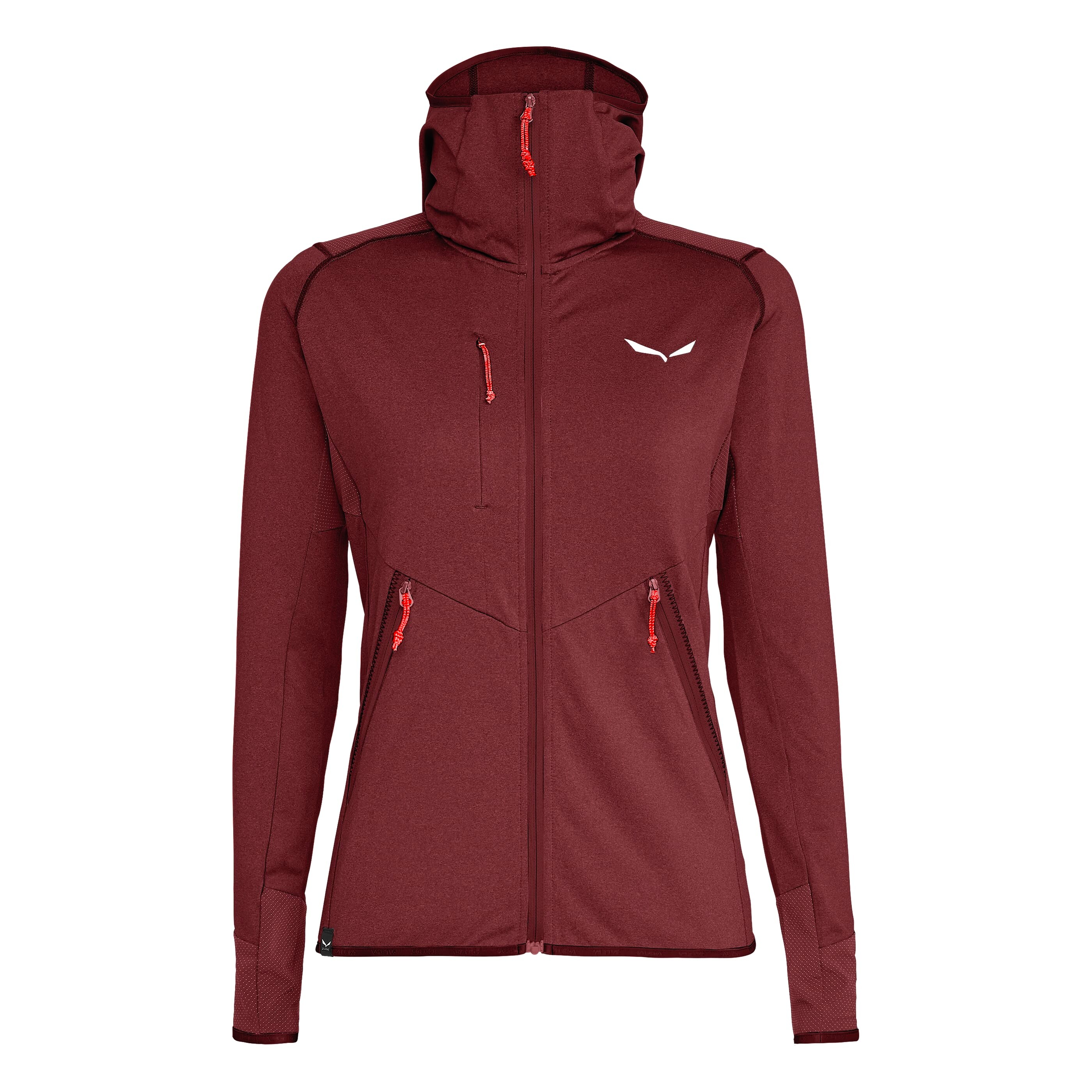 Women's Sweatshirt Salewa Puez Melange PL M FZ HDY Syrah Melange 40