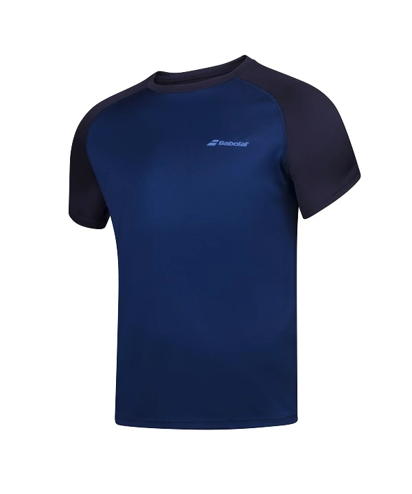 Dětské Tričko Babolat  Play Club Crew Neck Tee Estate Blue 8 - 10 Let