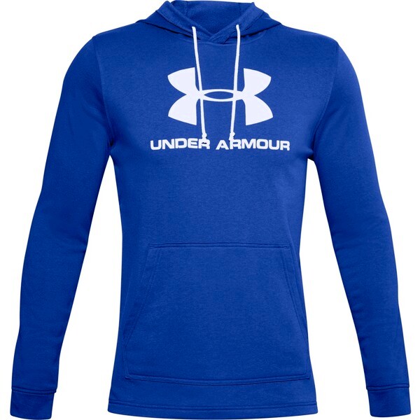 Men's Under Armour SPORTSTYLE TERRY LOGO HOODIE Blue XL