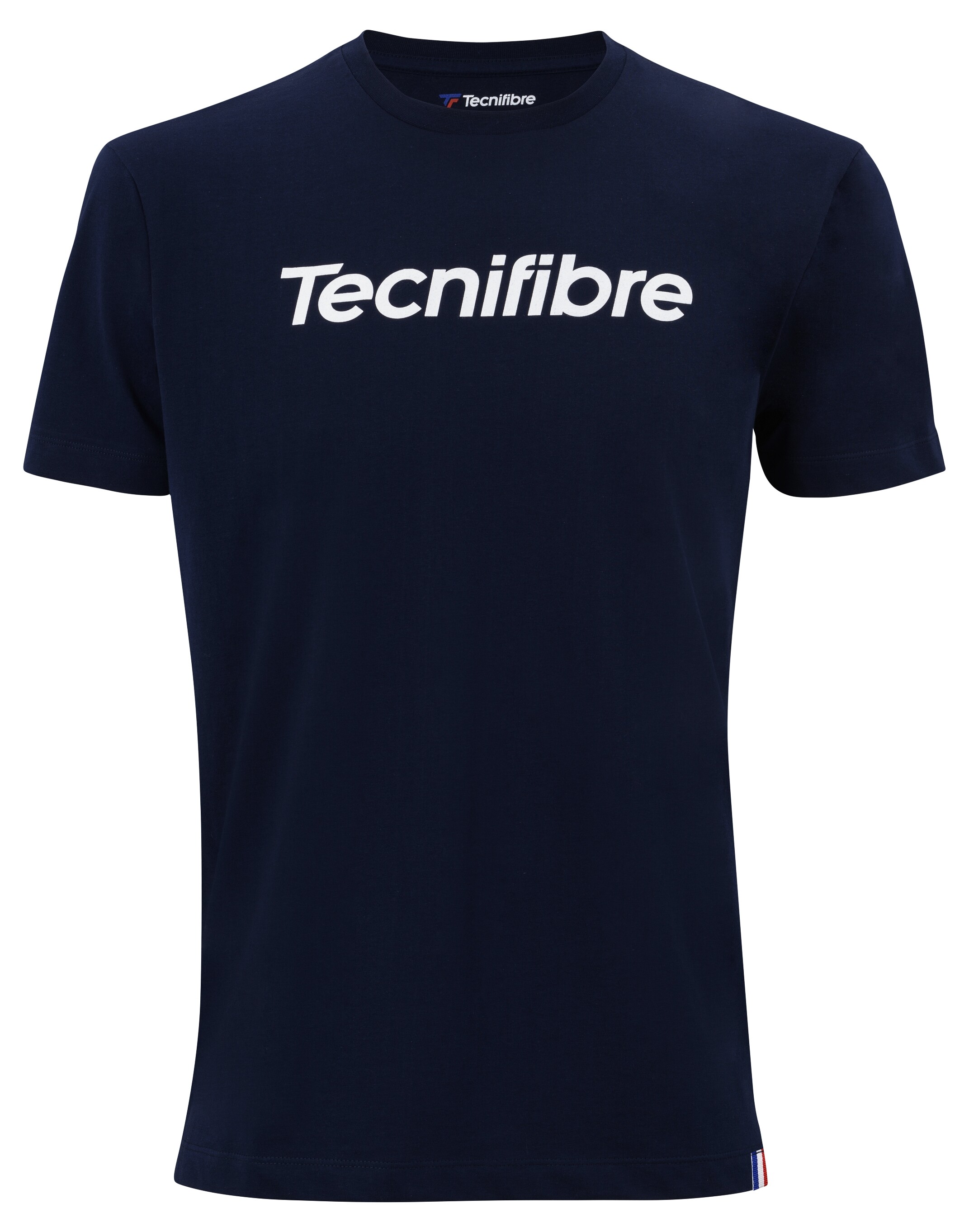 Pánské Tričko Tecnifibre  Club Cotton Tee Marine L