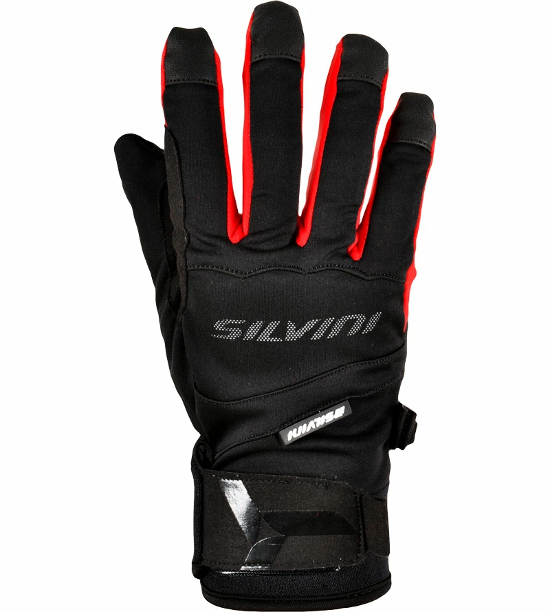 Cycling gloves Silvini Fusaro black-red, XL