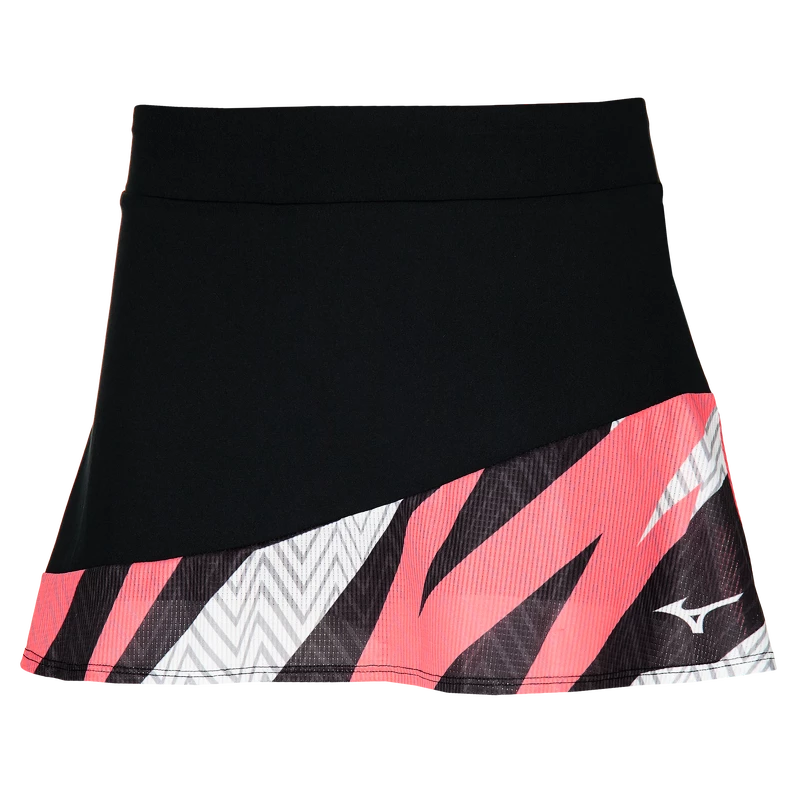 Women's Mizuno Flying Skirt Black/Neon Flame S