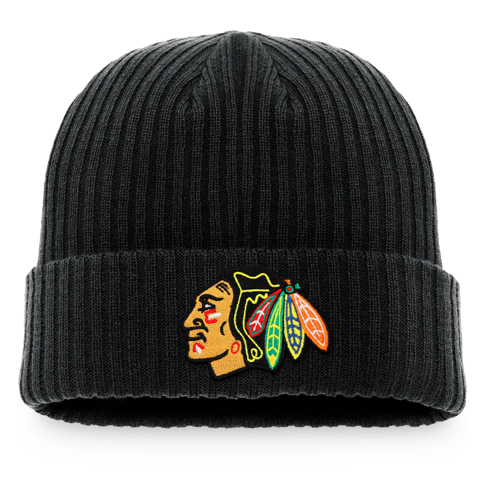 Zimní čepice Fanatics  Core Cuffed Knit Chicago Blackhawks