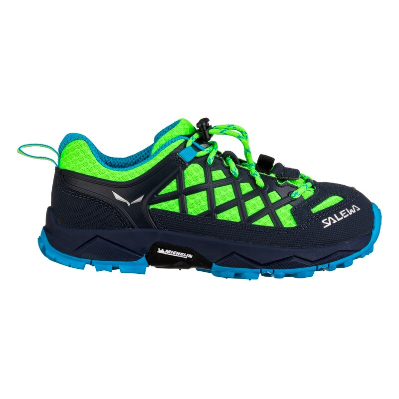 Dětská Outdoorová Obuv Salewa  Wildfire Ombre Blue/Fluo Green  UK 12,5 (Kid)