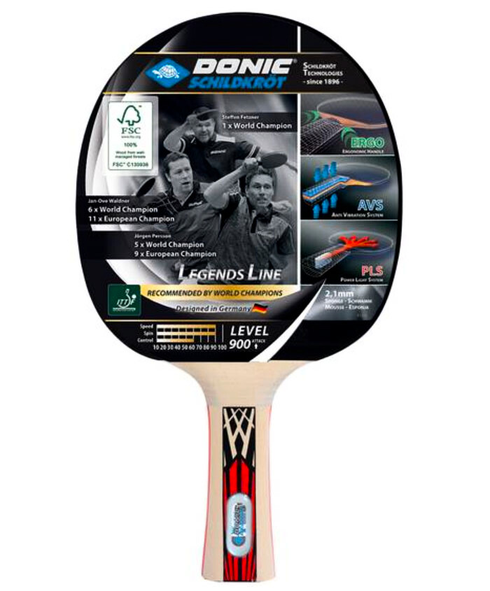 Donic Schildkröt Legends Line 900 Table Tennis Bat.