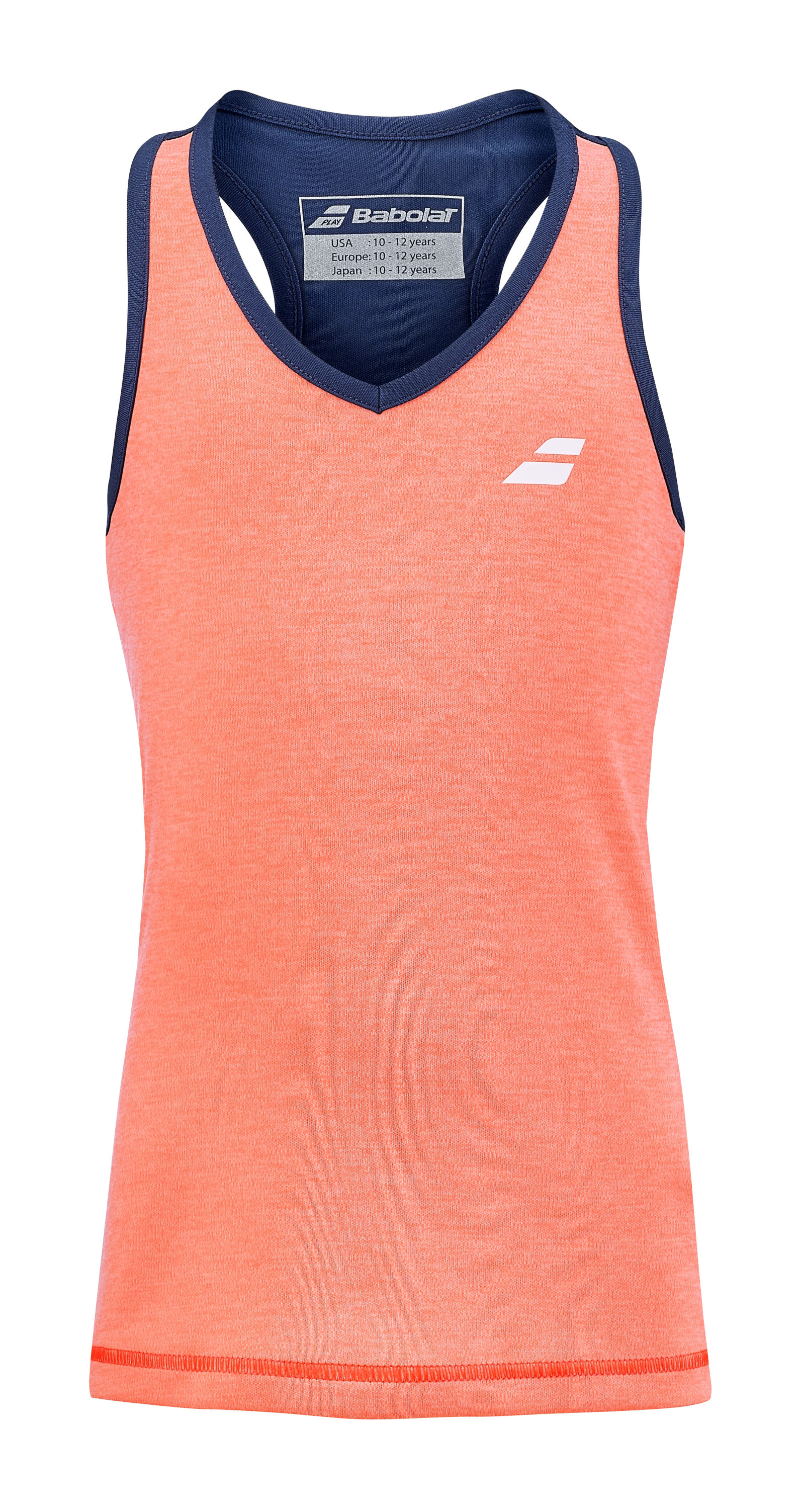 Dívčí Tílko Babolat  Play Tank Top Fluo Strike 12 - 14 Let