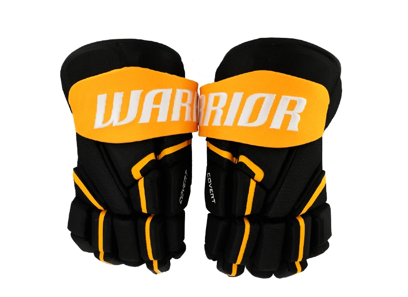 Warrior Covert QR5 30 Black/gold Ice Hockey Gloves, Senior