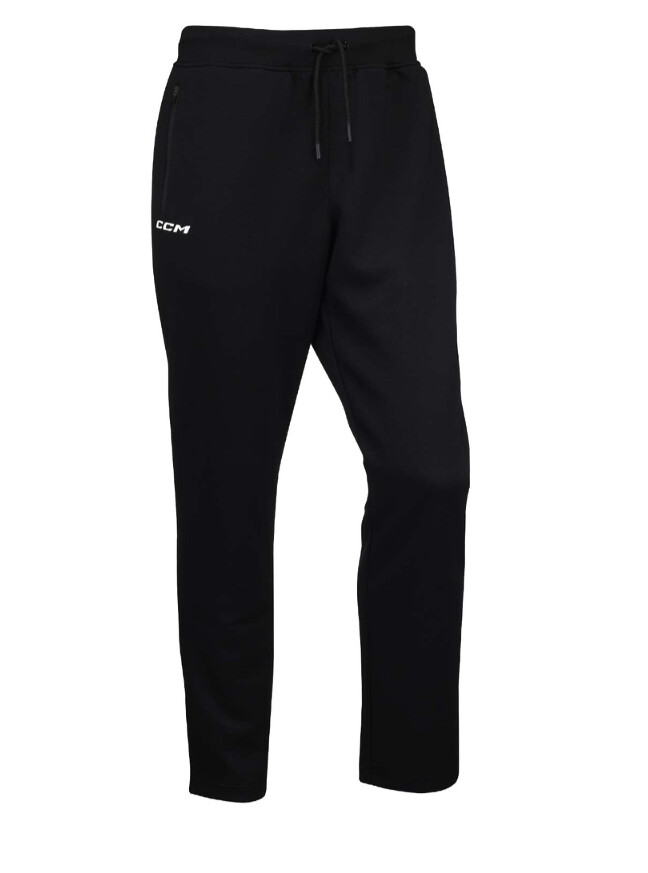 Men's Trousers CCM TAPERED LOCKER ROOM FLEECE PANT Black M