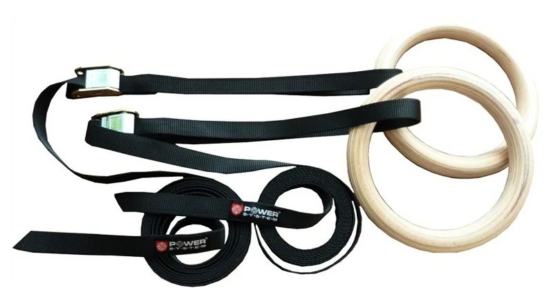 Power System Gymnastické Kruhy Gymnastic Wooden Rings