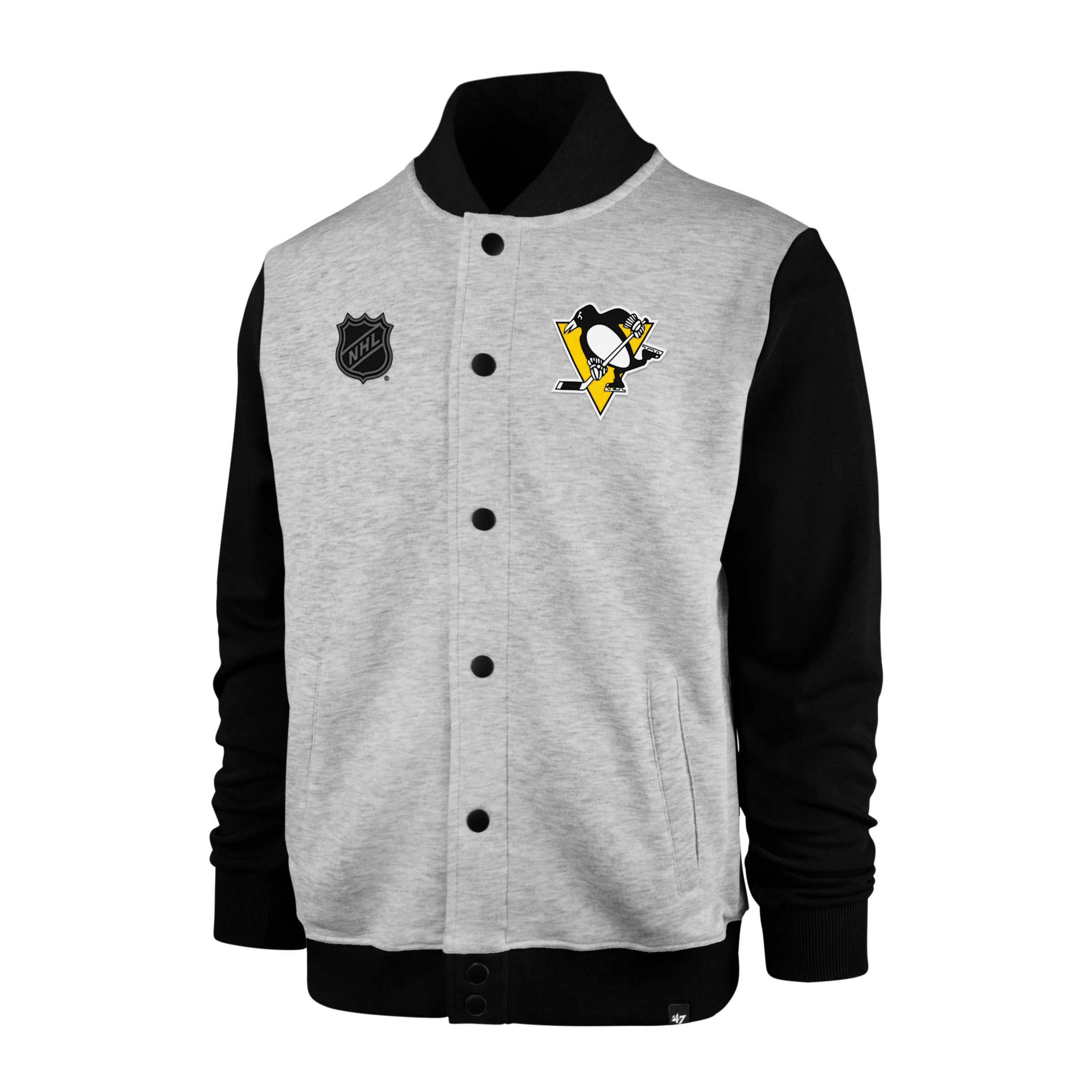 Men's 47 Brand NHL Pittsburgh Penguins Core '47 BURNSIDE Track Jacket SR