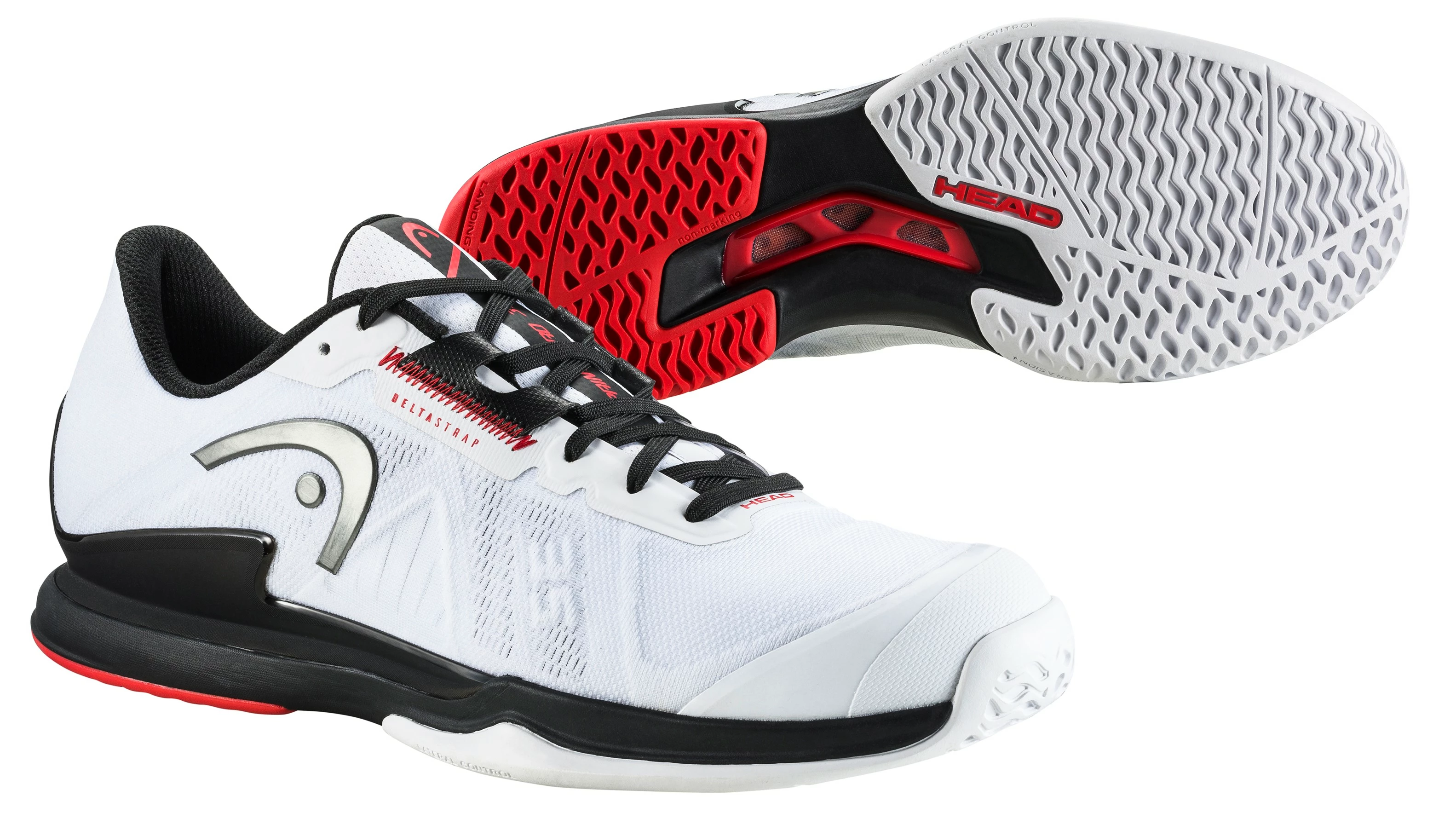 Head Sprint Pro 3.5 AC White/Black Men's Tennis Shoes EUR 46