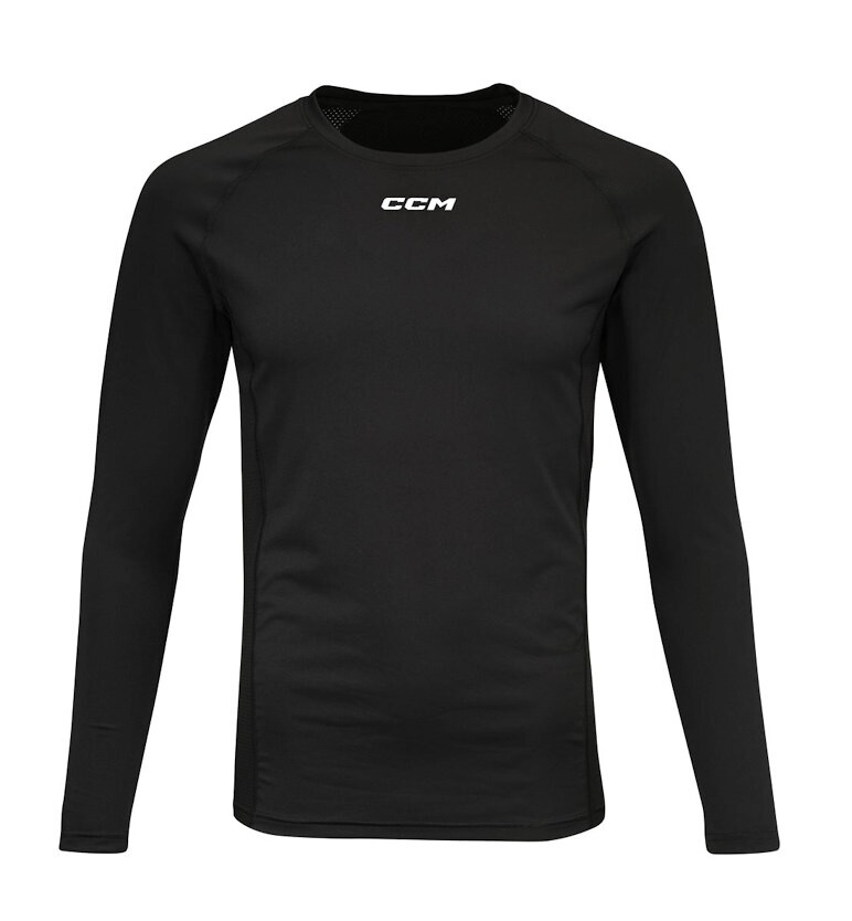 Dětské tričko CCM  Compression LS Top Black  XL