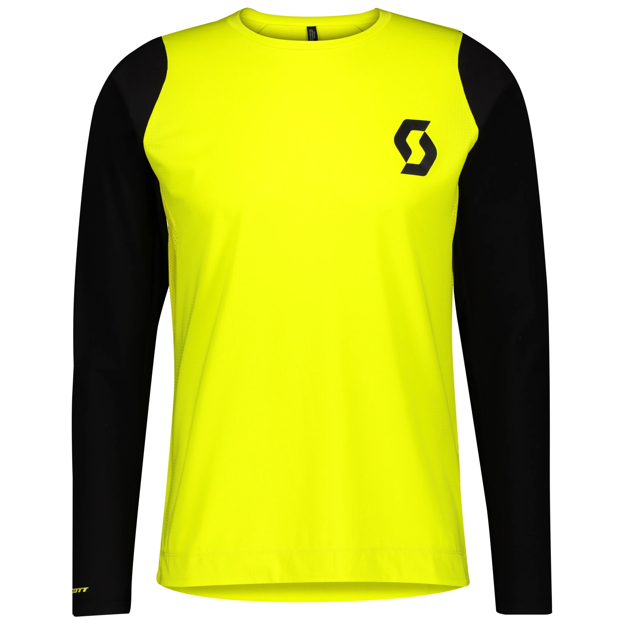 Men's Cycling Jersey Scott Trail Progressive L/Sl Sulphur Yellow/Black