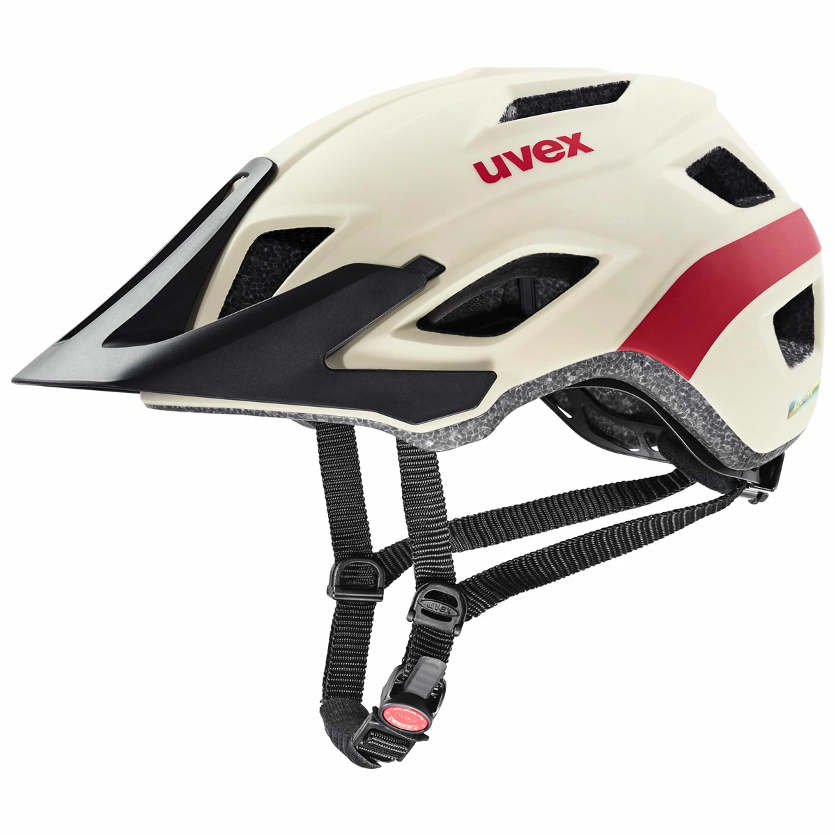 Levně Cyklistická helma Uvex Access béžovo červená