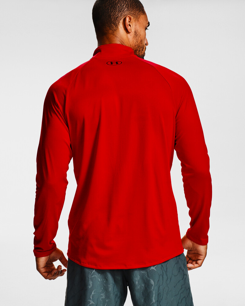 Under Armour Tech 2.0 1/2 Zip-RED T-shirt