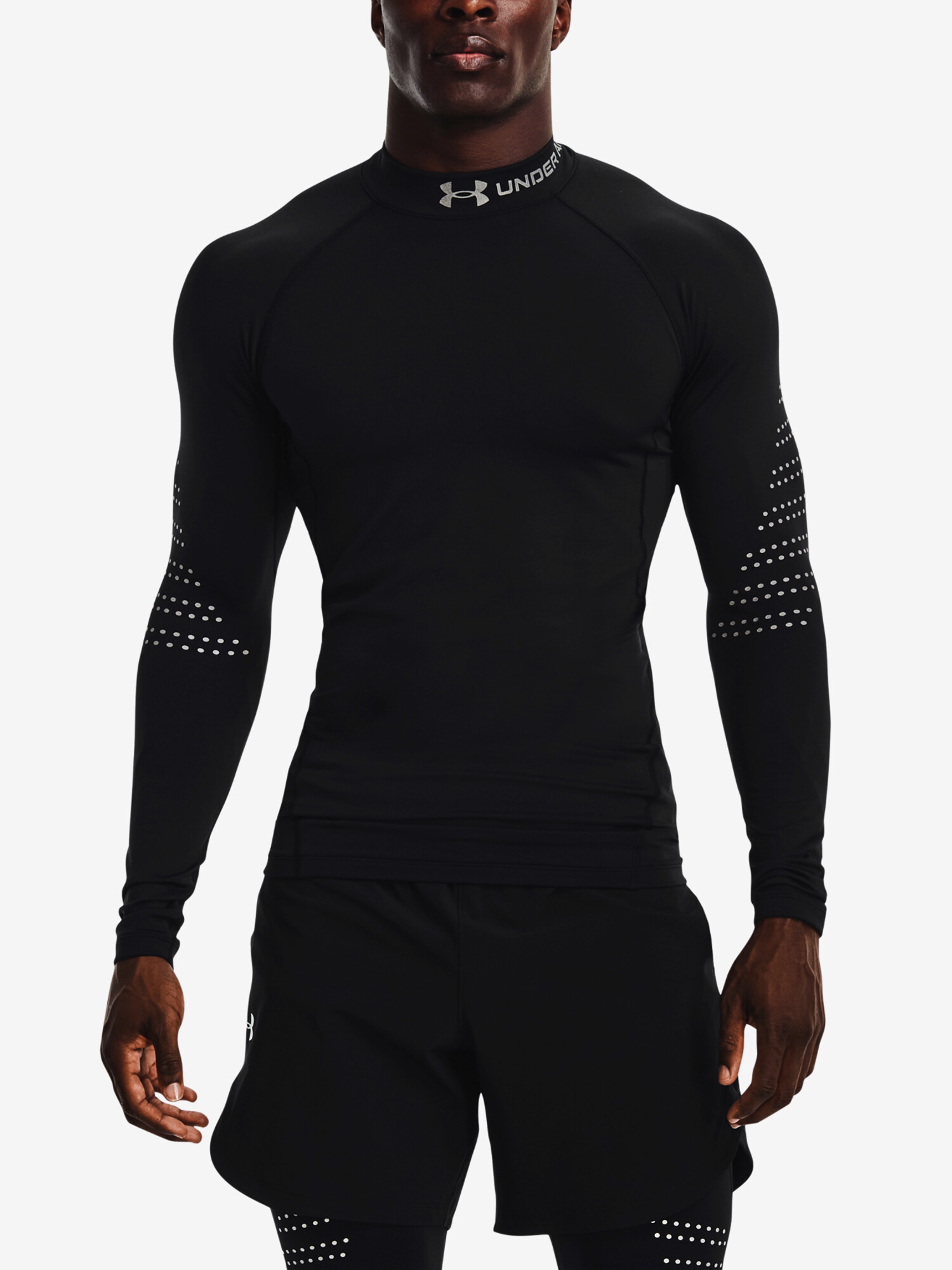 Pánské Tričko Under Armour ColdGear Novelty Mock-BLK XXL