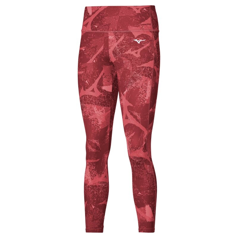 Mizuno Women's Alpha Graphic 7/8 Tight Tea Rose, L Leggings