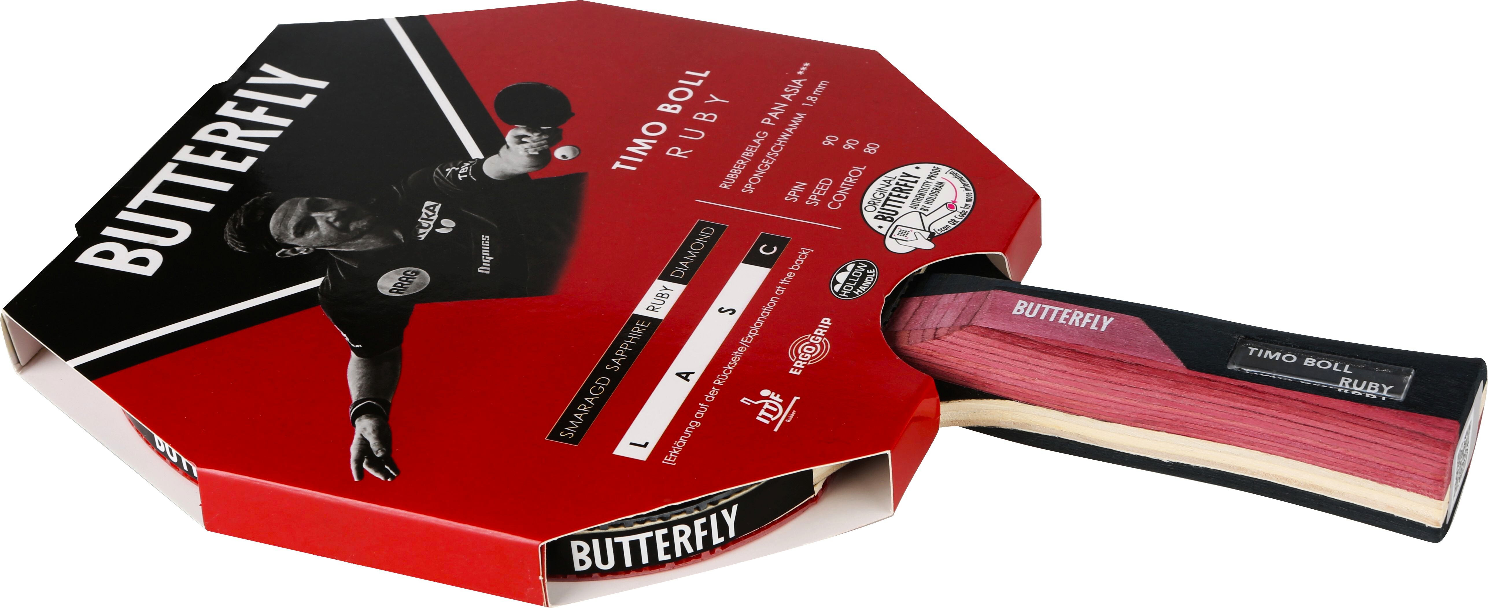 Table Tennis Bat: Butterfly Boll Ruby