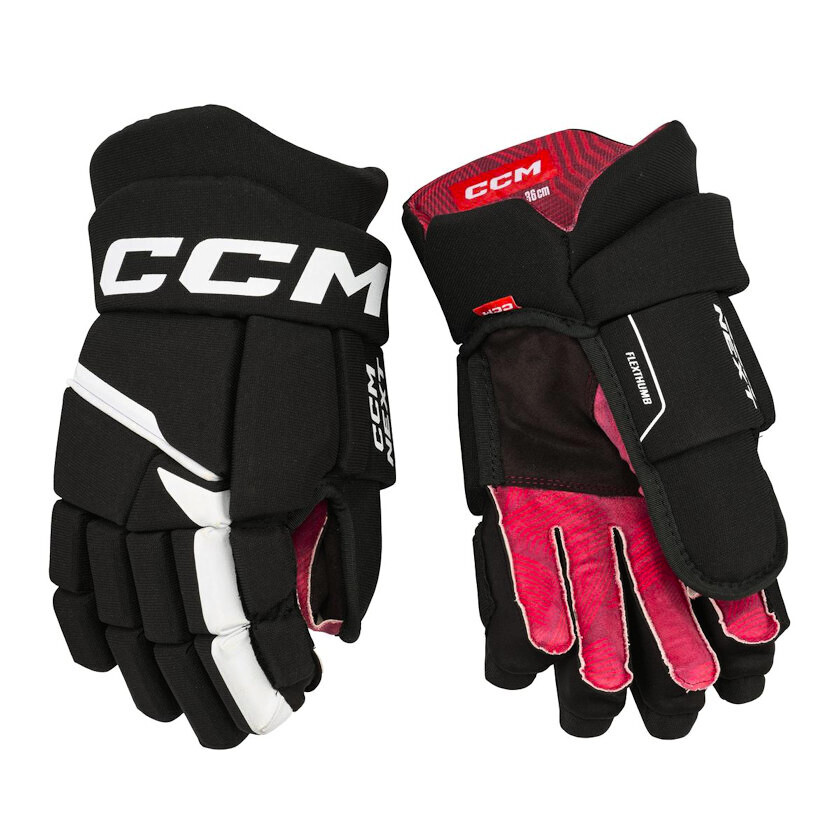 CCM Next Red/White 9-inch hockey gloves