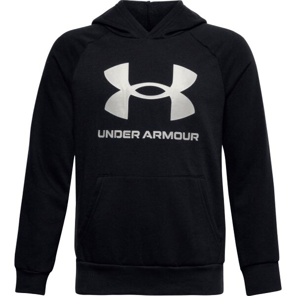 Chlapecká Mikina Under Armour  RIVAL FLEECE HOODIE Black XS