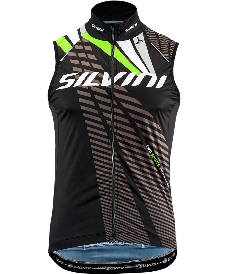 Pánská vesta Silvini  Team MJ1404 black/green S