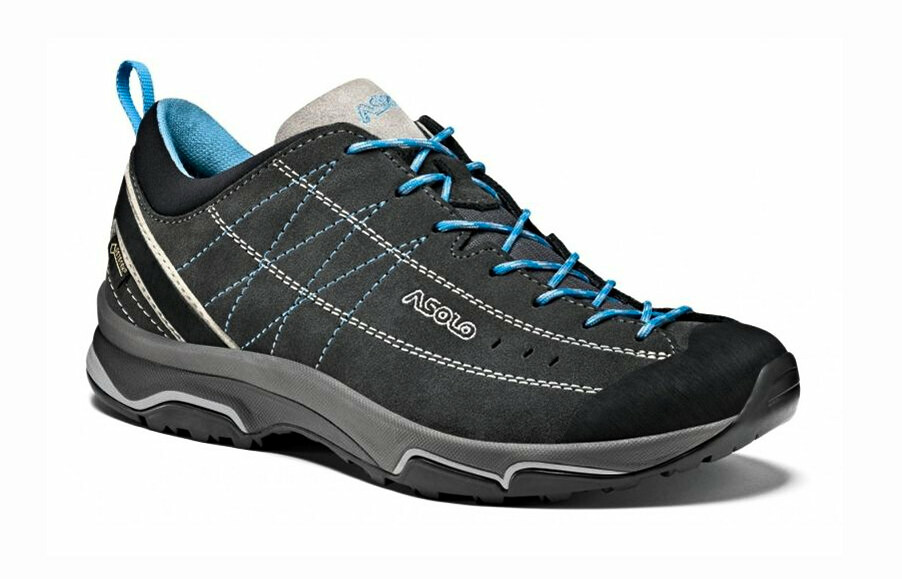 Levně Dámské outdoorové boty Asolo Nucleon GV Graphite Silver Cyan Blue UK 6,5