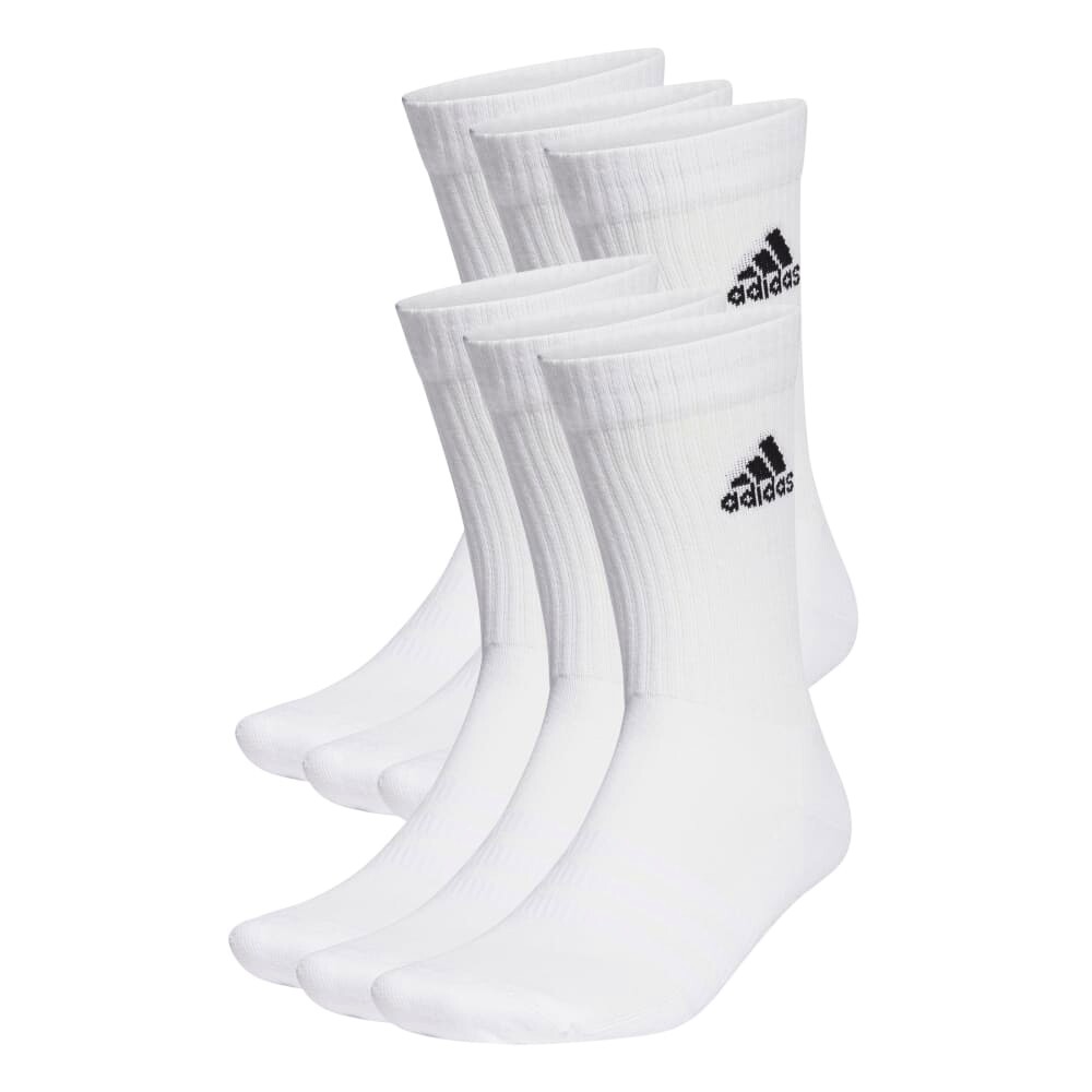 Ponožky adidas  Cushioned Sportswear Crew Socks 6 Pairs White M