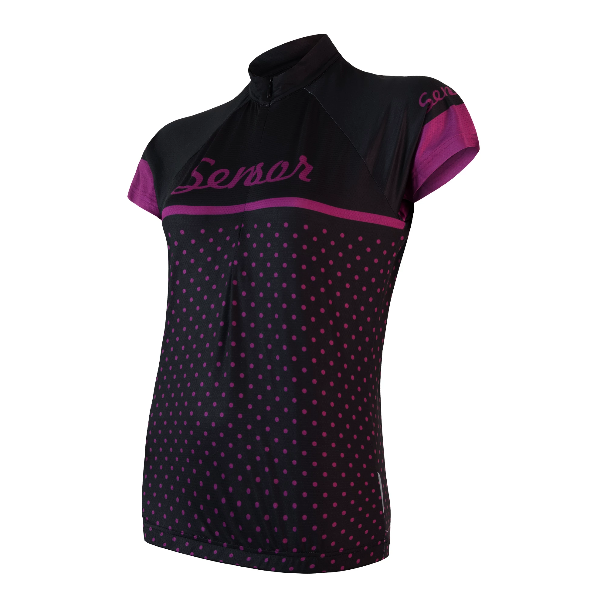 Women's cycling jersey Sensor Cyklo Dots Black