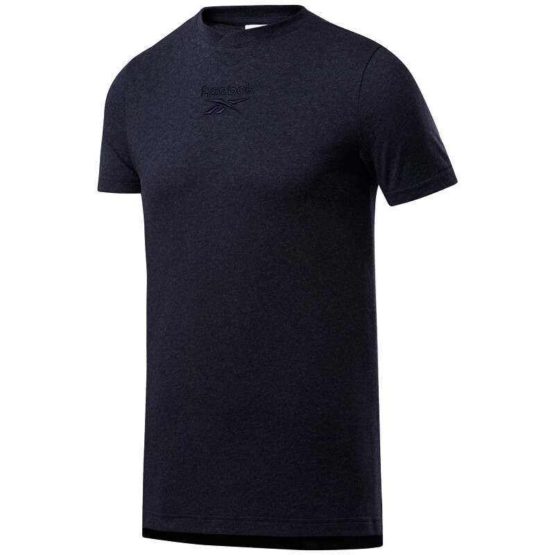 Men's T-shirt Reebok Melange Navy Blue, XL