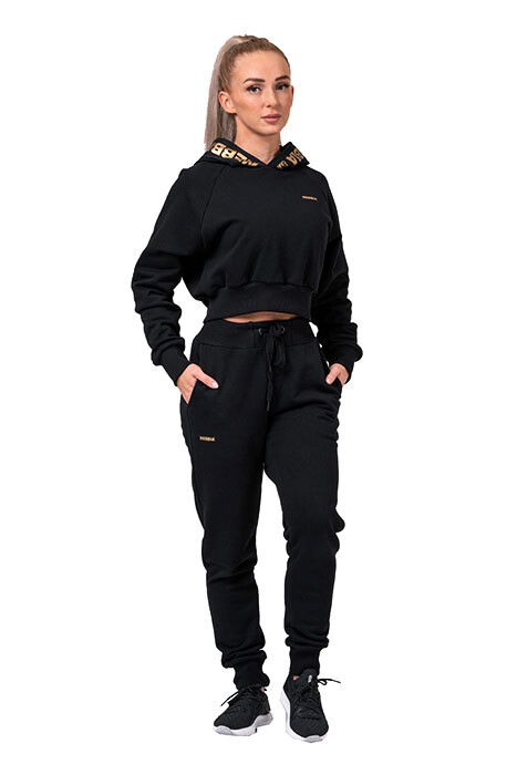 Dámské Tepláky Nebbia Intense Sweatpants Gold Classic 826 Black S