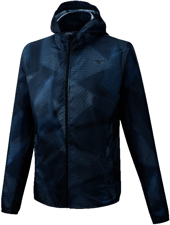 Men's Mizuno Printed Hoodie Jacket Black, S